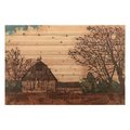 Solid Storage Supplies Fine Art Giclee Printed on Solid Fir Wood Planks - Erstwhile Barn 1 SO2573277